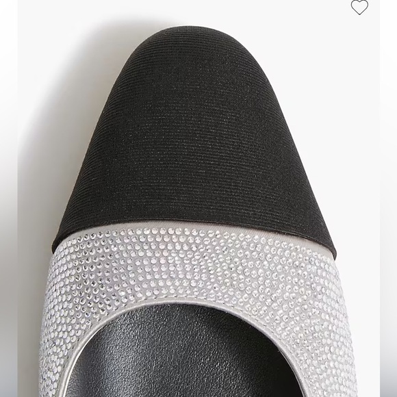 NWOB J crew Rhinestone low-heel slingbacks - Picture 2 of 7